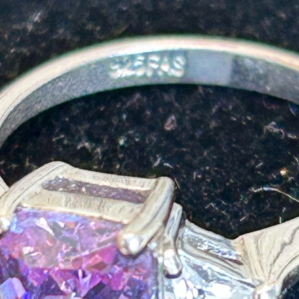 Purple stone ring - Picture 8 of 9